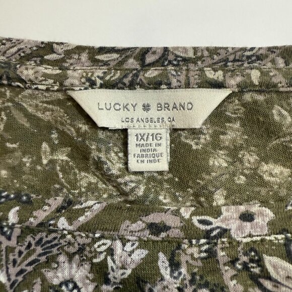 Lucky Brand Women’s Top – Boho Casual-Plus Size 1XL - Picture 5 of 7